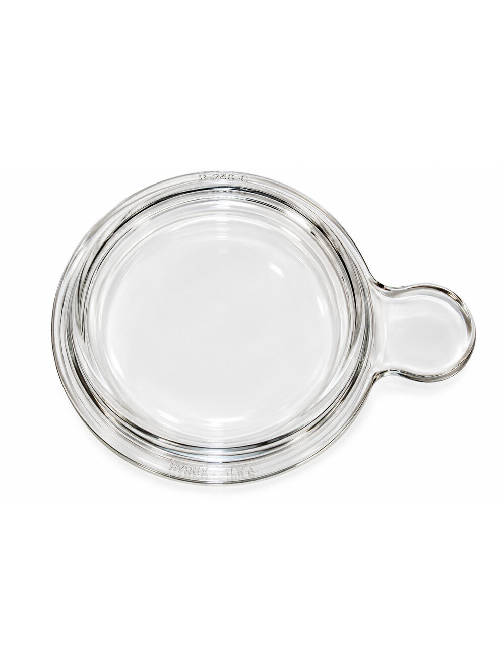 Vintage PYREX P-240-C Clear Glass Lid Large Grab-It Corning Ware Replacement